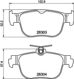 Bremsbelagsatz, Scheibenbremse HELLA PAGID 8DB 355 040-981