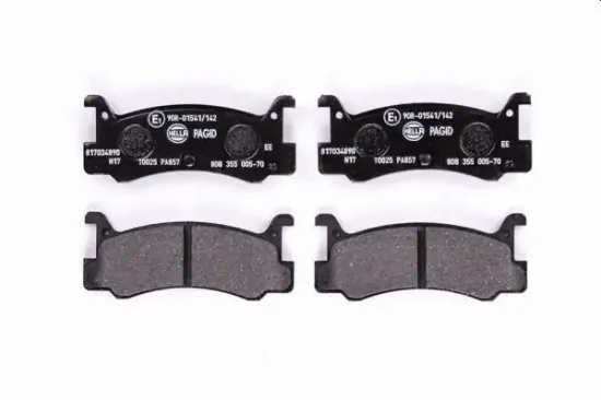 Bremsbelagsatz, Scheibenbremse Hinterachse HELLA PAGID 8DB 355 005-701 Bild Bremsbelagsatz, Scheibenbremse Hinterachse HELLA PAGID 8DB 355 005-701