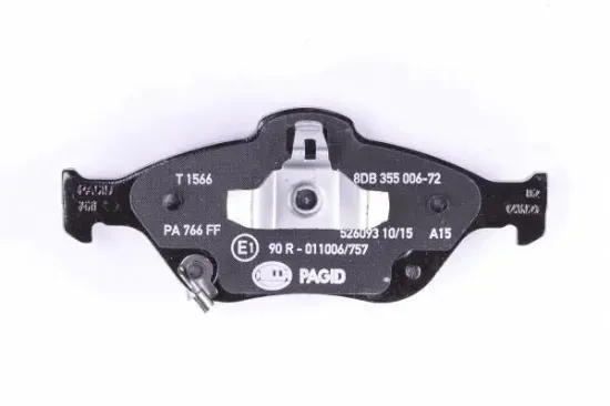 Bremsbelagsatz, Scheibenbremse Vorderachse HELLA PAGID 8DB 355 006-721 Bild Bremsbelagsatz, Scheibenbremse Vorderachse HELLA PAGID 8DB 355 006-721