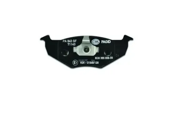 Bremsbelagsatz, Scheibenbremse Vorderachse HELLA PAGID 8DB 355 008-351 Bild Bremsbelagsatz, Scheibenbremse Vorderachse HELLA PAGID 8DB 355 008-351