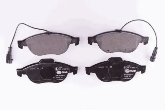 Bremsbelagsatz, Scheibenbremse Vorderachse HELLA PAGID 8DB 355 008-421 Bild Bremsbelagsatz, Scheibenbremse Vorderachse HELLA PAGID 8DB 355 008-421