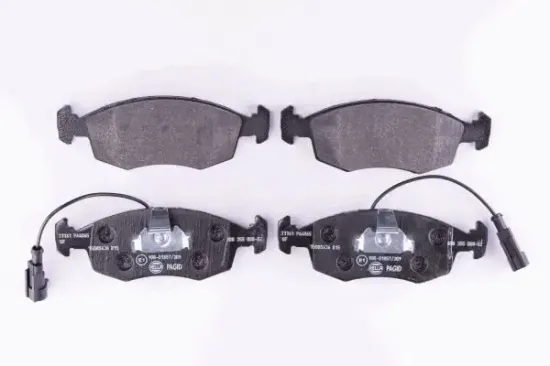 Bremsbelagsatz, Scheibenbremse Vorderachse HELLA PAGID 8DB 355 008-521 Bild Bremsbelagsatz, Scheibenbremse Vorderachse HELLA PAGID 8DB 355 008-521