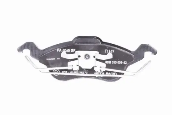 Bremsbelagsatz, Scheibenbremse Vorderachse HELLA PAGID 8DB 355 008-621 Bild Bremsbelagsatz, Scheibenbremse Vorderachse HELLA PAGID 8DB 355 008-621