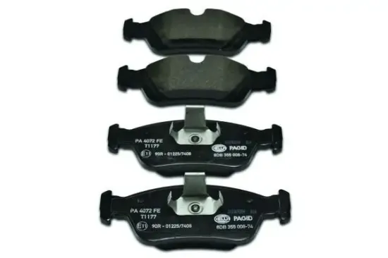 Bremsbelagsatz, Scheibenbremse Vorderachse HELLA PAGID 8DB 355 008-741 Bild Bremsbelagsatz, Scheibenbremse Vorderachse HELLA PAGID 8DB 355 008-741