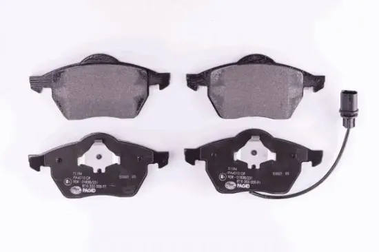 Bremsbelagsatz, Scheibenbremse Vorderachse HELLA PAGID 8DB 355 008-911 Bild Bremsbelagsatz, Scheibenbremse Vorderachse HELLA PAGID 8DB 355 008-911