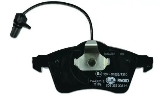 Bremsbelagsatz, Scheibenbremse Vorderachse HELLA PAGID 8DB 355 008-931 Bild Bremsbelagsatz, Scheibenbremse Vorderachse HELLA PAGID 8DB 355 008-931