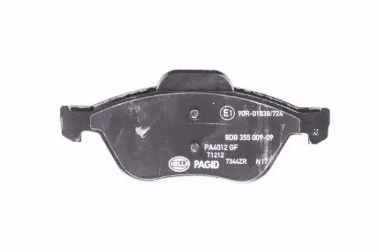 Bremsbelagsatz, Scheibenbremse Vorderachse HELLA PAGID 8DB 355 009-091 Bild Bremsbelagsatz, Scheibenbremse Vorderachse HELLA PAGID 8DB 355 009-091