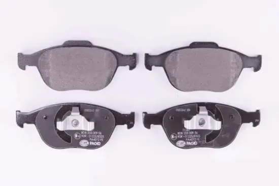 Bremsbelagsatz, Scheibenbremse Vorderachse HELLA PAGID 8DB 355 009-561 Bild Bremsbelagsatz, Scheibenbremse Vorderachse HELLA PAGID 8DB 355 009-561