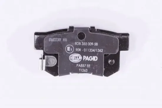 Bremsbelagsatz, Scheibenbremse Hinterachse HELLA PAGID 8DB 355 009-581 Bild Bremsbelagsatz, Scheibenbremse Hinterachse HELLA PAGID 8DB 355 009-581