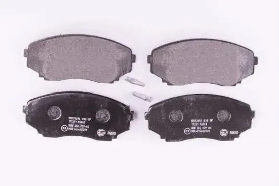 Bremsbelagsatz, Scheibenbremse Vorderachse HELLA PAGID 8DB 355 009-641 Bild Bremsbelagsatz, Scheibenbremse Vorderachse HELLA PAGID 8DB 355 009-641