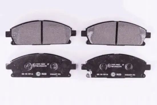 Bremsbelagsatz, Scheibenbremse Vorderachse HELLA PAGID 8DB 355 009-661 Bild Bremsbelagsatz, Scheibenbremse Vorderachse HELLA PAGID 8DB 355 009-661