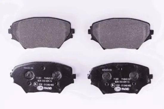 Bremsbelagsatz, Scheibenbremse HELLA PAGID 8DB 355 009-741 Bild Bremsbelagsatz, Scheibenbremse HELLA PAGID 8DB 355 009-741