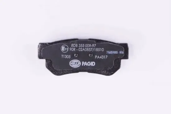 Bremsbelagsatz, Scheibenbremse Hinterachse HELLA PAGID 8DB 355 009-971 Bild Bremsbelagsatz, Scheibenbremse Hinterachse HELLA PAGID 8DB 355 009-971