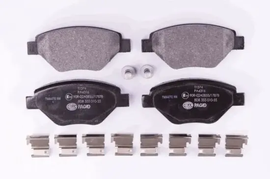 Bremsbelagsatz, Scheibenbremse HELLA PAGID 8DB 355 010-551 Bild Bremsbelagsatz, Scheibenbremse HELLA PAGID 8DB 355 010-551