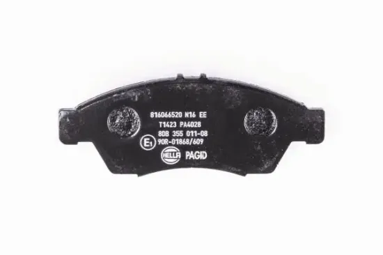Bremsbelagsatz, Scheibenbremse Vorderachse HELLA PAGID 8DB 355 011-081 Bild Bremsbelagsatz, Scheibenbremse Vorderachse HELLA PAGID 8DB 355 011-081