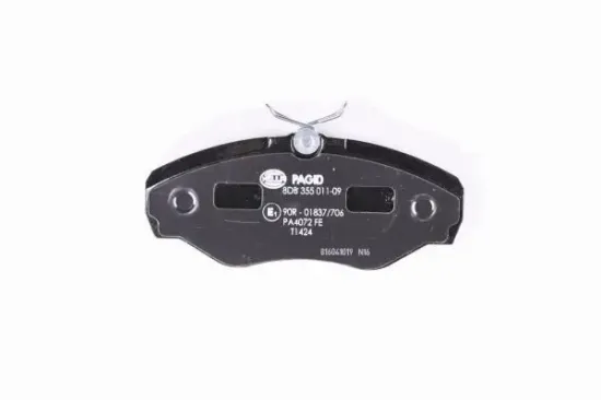 Bremsbelagsatz, Scheibenbremse Vorderachse HELLA PAGID 8DB 355 011-091 Bild Bremsbelagsatz, Scheibenbremse Vorderachse HELLA PAGID 8DB 355 011-091