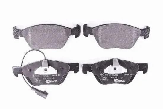 Bremsbelagsatz, Scheibenbremse Vorderachse HELLA PAGID 8DB 355 011-211 Bild Bremsbelagsatz, Scheibenbremse Vorderachse HELLA PAGID 8DB 355 011-211