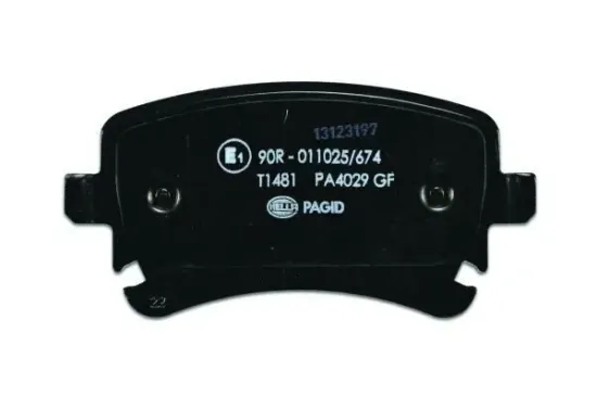 Bremsbelagsatz, Scheibenbremse Hinterachse HELLA PAGID 8DB 355 011-641 Bild Bremsbelagsatz, Scheibenbremse Hinterachse HELLA PAGID 8DB 355 011-641