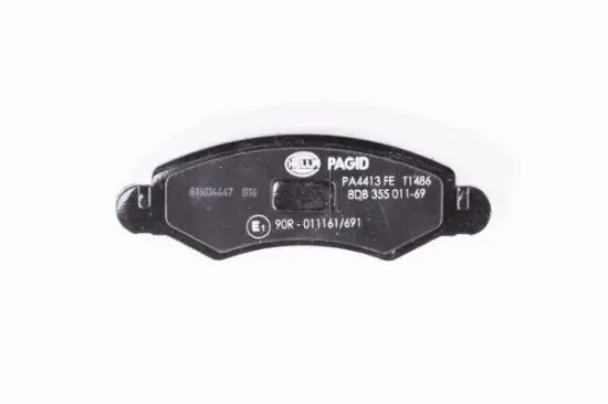 Bremsbelagsatz, Scheibenbremse Vorderachse HELLA PAGID 8DB 355 011-691 Bild Bremsbelagsatz, Scheibenbremse Vorderachse HELLA PAGID 8DB 355 011-691