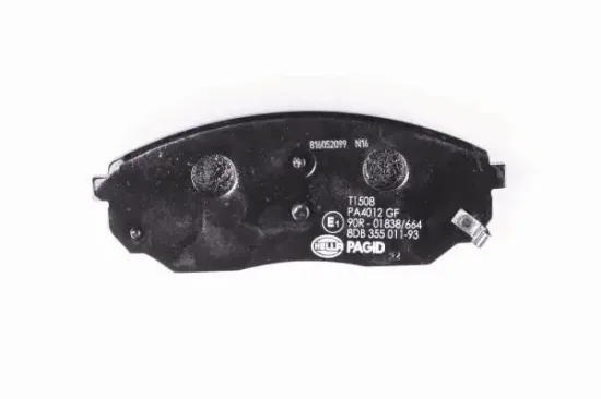 Bremsbelagsatz, Scheibenbremse Vorderachse HELLA PAGID 8DB 355 011-931 Bild Bremsbelagsatz, Scheibenbremse Vorderachse HELLA PAGID 8DB 355 011-931