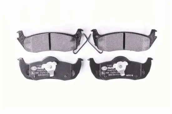 Bremsbelagsatz, Scheibenbremse Hinterachse HELLA PAGID 8DB 355 012-181 Bild Bremsbelagsatz, Scheibenbremse Hinterachse HELLA PAGID 8DB 355 012-181