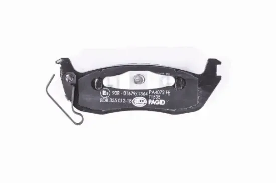 Bremsbelagsatz, Scheibenbremse Hinterachse HELLA PAGID 8DB 355 012-181 Bild Bremsbelagsatz, Scheibenbremse Hinterachse HELLA PAGID 8DB 355 012-181