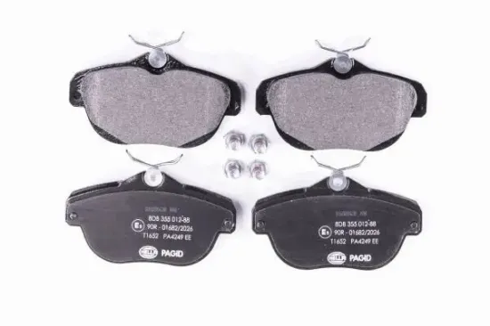Bremsbelagsatz, Scheibenbremse Hinterachse HELLA PAGID 8DB 355 012-881 Bild Bremsbelagsatz, Scheibenbremse Hinterachse HELLA PAGID 8DB 355 012-881