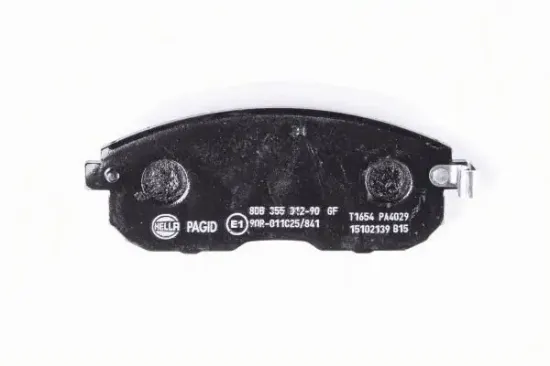 Bremsbelagsatz, Scheibenbremse Vorderachse HELLA PAGID 8DB 355 012-901 Bild Bremsbelagsatz, Scheibenbremse Vorderachse HELLA PAGID 8DB 355 012-901