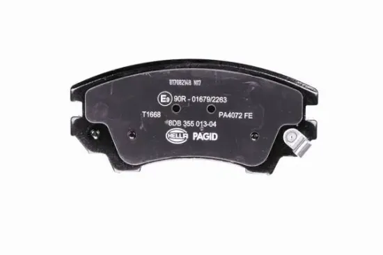 Bremsbelagsatz, Scheibenbremse Vorderachse HELLA PAGID 8DB 355 013-041 Bild Bremsbelagsatz, Scheibenbremse Vorderachse HELLA PAGID 8DB 355 013-041