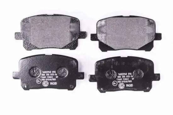 Bremsbelagsatz, Scheibenbremse Vorderachse HELLA PAGID 8DB 355 013-161 Bild Bremsbelagsatz, Scheibenbremse Vorderachse HELLA PAGID 8DB 355 013-161