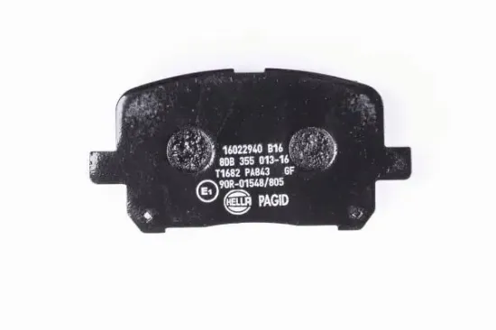 Bremsbelagsatz, Scheibenbremse Vorderachse HELLA PAGID 8DB 355 013-161 Bild Bremsbelagsatz, Scheibenbremse Vorderachse HELLA PAGID 8DB 355 013-161