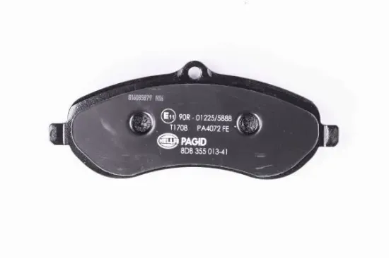 Bremsbelagsatz, Scheibenbremse Vorderachse HELLA PAGID 8DB 355 013-411 Bild Bremsbelagsatz, Scheibenbremse Vorderachse HELLA PAGID 8DB 355 013-411
