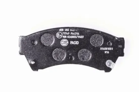 Bremsbelagsatz, Scheibenbremse Vorderachse HELLA PAGID 8DB 355 013-761 Bild Bremsbelagsatz, Scheibenbremse Vorderachse HELLA PAGID 8DB 355 013-761
