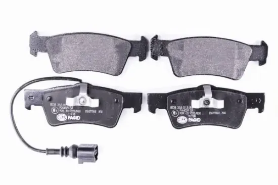 Bremsbelagsatz, Scheibenbremse Hinterachse HELLA PAGID 8DB 355 013-841 Bild Bremsbelagsatz, Scheibenbremse Hinterachse HELLA PAGID 8DB 355 013-841