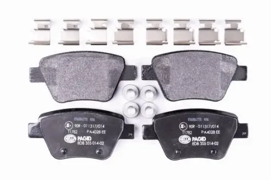 Bremsbelagsatz, Scheibenbremse HELLA PAGID 8DB 355 014-021 Bild Bremsbelagsatz, Scheibenbremse HELLA PAGID 8DB 355 014-021