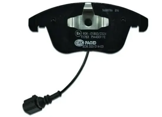 Bremsbelagsatz, Scheibenbremse Vorderachse HELLA PAGID 8DB 355 014-031 Bild Bremsbelagsatz, Scheibenbremse Vorderachse HELLA PAGID 8DB 355 014-031