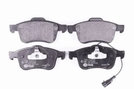 Bremsbelagsatz, Scheibenbremse Vorderachse HELLA PAGID 8DB 355 014-241 Bild Bremsbelagsatz, Scheibenbremse Vorderachse HELLA PAGID 8DB 355 014-241