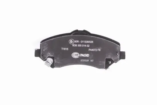 Bremsbelagsatz, Scheibenbremse Vorderachse HELLA PAGID 8DB 355 014-321 Bild Bremsbelagsatz, Scheibenbremse Vorderachse HELLA PAGID 8DB 355 014-321