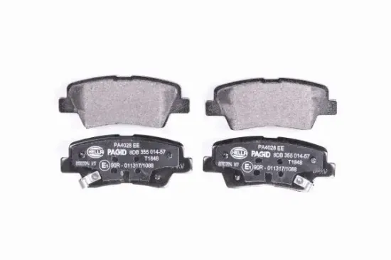 Bremsbelagsatz, Scheibenbremse Hinterachse HELLA PAGID 8DB 355 014-571 Bild Bremsbelagsatz, Scheibenbremse Hinterachse HELLA PAGID 8DB 355 014-571