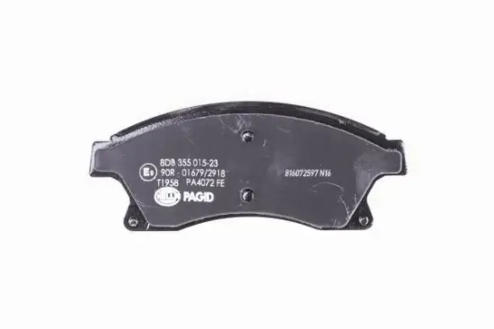 Bremsbelagsatz, Scheibenbremse Vorderachse HELLA PAGID 8DB 355 015-231 Bild Bremsbelagsatz, Scheibenbremse Vorderachse HELLA PAGID 8DB 355 015-231