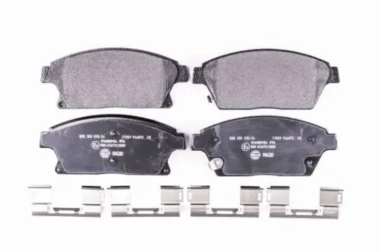 Bremsbelagsatz, Scheibenbremse Vorderachse HELLA PAGID 8DB 355 015-241 Bild Bremsbelagsatz, Scheibenbremse Vorderachse HELLA PAGID 8DB 355 015-241