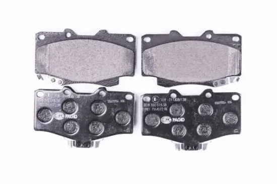 Bremsbelagsatz, Scheibenbremse Vorderachse HELLA PAGID 8DB 355 015-351 Bild Bremsbelagsatz, Scheibenbremse Vorderachse HELLA PAGID 8DB 355 015-351