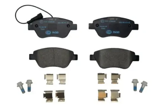 Bremsbelagsatz, Scheibenbremse HELLA PAGID 8DB 355 015-491 Bild Bremsbelagsatz, Scheibenbremse HELLA PAGID 8DB 355 015-491