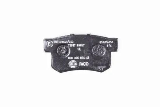 Bremsbelagsatz, Scheibenbremse Hinterachse HELLA PAGID 8DB 355 016-451 Bild Bremsbelagsatz, Scheibenbremse Hinterachse HELLA PAGID 8DB 355 016-451