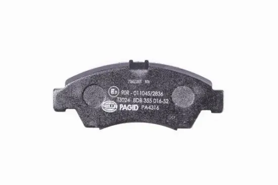 Bremsbelagsatz, Scheibenbremse Vorderachse HELLA PAGID 8DB 355 016-521 Bild Bremsbelagsatz, Scheibenbremse Vorderachse HELLA PAGID 8DB 355 016-521