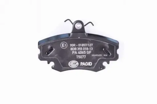 Bremsbelagsatz, Scheibenbremse Vorderachse HELLA PAGID 8DB 355 018-131 Bild Bremsbelagsatz, Scheibenbremse Vorderachse HELLA PAGID 8DB 355 018-131