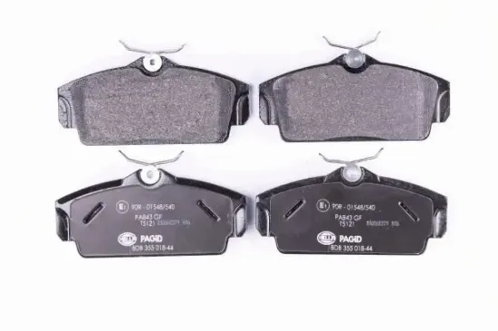 Bremsbelagsatz, Scheibenbremse Vorderachse HELLA PAGID 8DB 355 018-441 Bild Bremsbelagsatz, Scheibenbremse Vorderachse HELLA PAGID 8DB 355 018-441