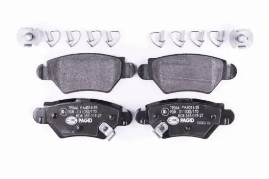 Bremsbelagsatz, Scheibenbremse Hinterachse HELLA PAGID 8DB 355 019-271 Bild Bremsbelagsatz, Scheibenbremse Hinterachse HELLA PAGID 8DB 355 019-271