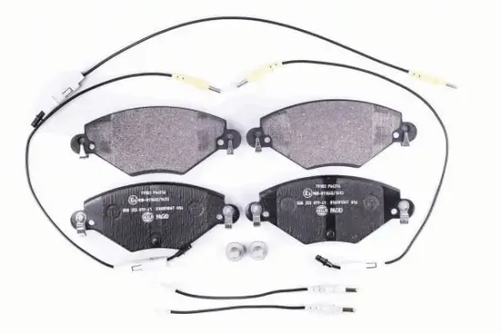 Bremsbelagsatz, Scheibenbremse Vorderachse HELLA PAGID 8DB 355 019-411 Bild Bremsbelagsatz, Scheibenbremse Vorderachse HELLA PAGID 8DB 355 019-411