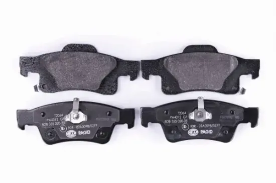 Bremsbelagsatz, Scheibenbremse Hinterachse HELLA PAGID 8DB 355 020-351 Bild Bremsbelagsatz, Scheibenbremse Hinterachse HELLA PAGID 8DB 355 020-351